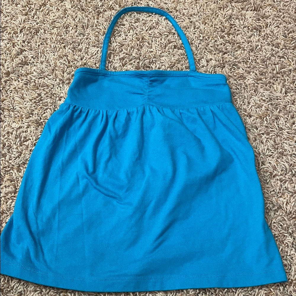 Blue Halter Top